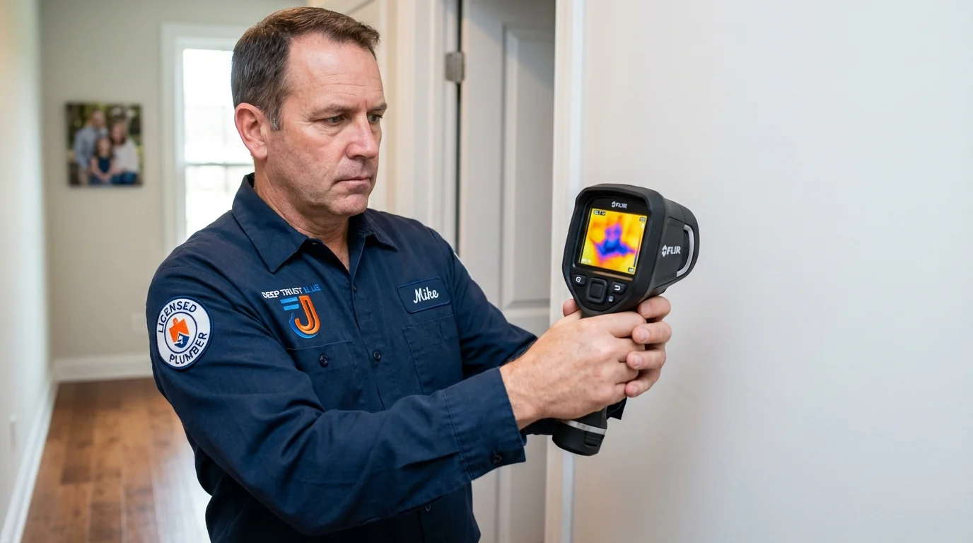 Thermal imaging leak detection by Johns Plumbing LLC in Ticonderoga